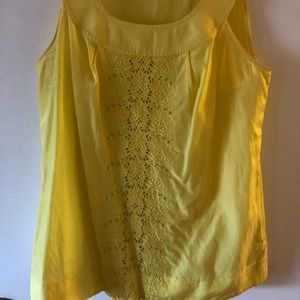Banana Republic yellow sleeveless top